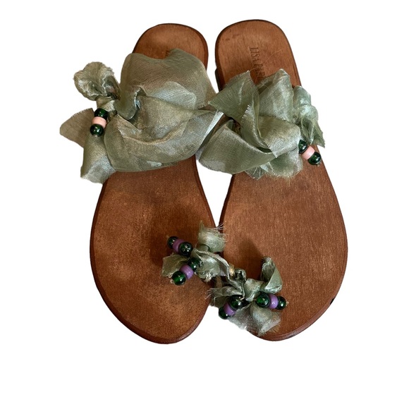 Lisa Paris Toe Wrap Tulle Flats, Sz 8 - Picture 4 of 10